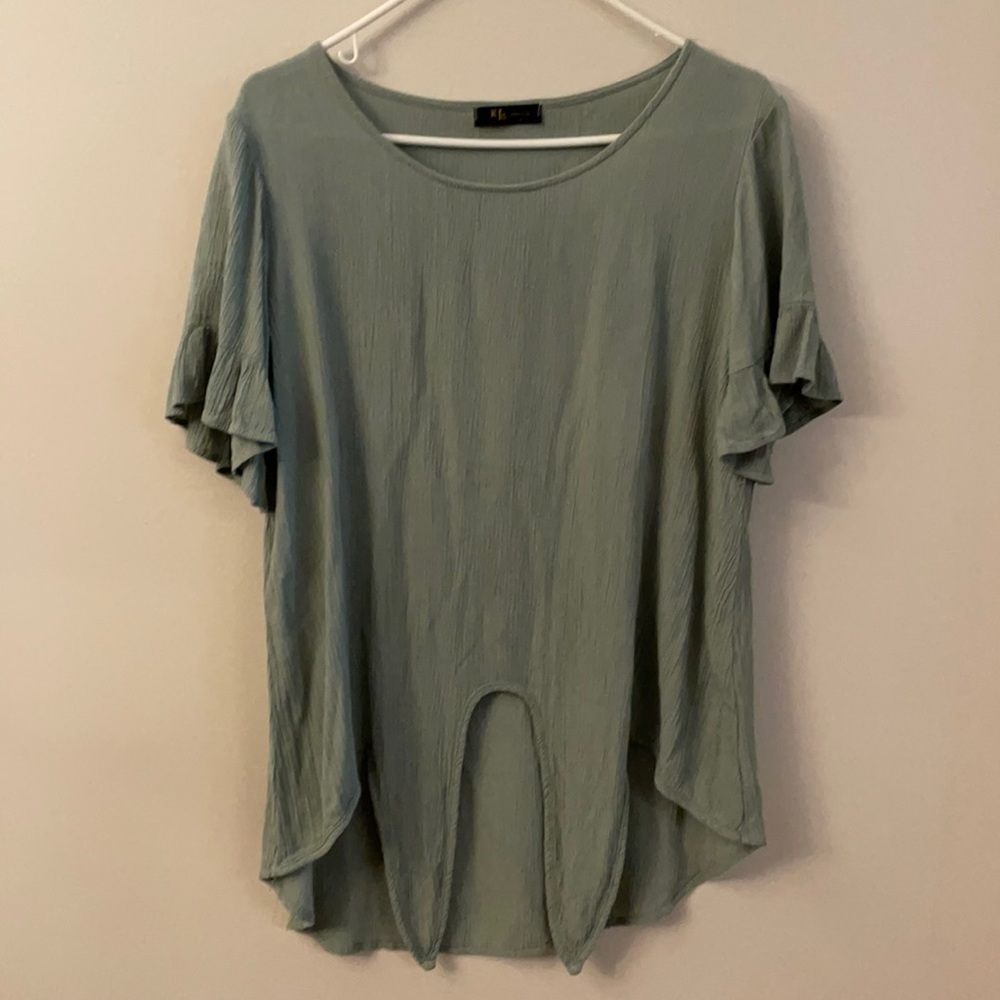 KLd clothing knot front top